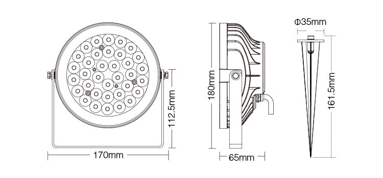 LED Garden Light RGB+CCT 25W