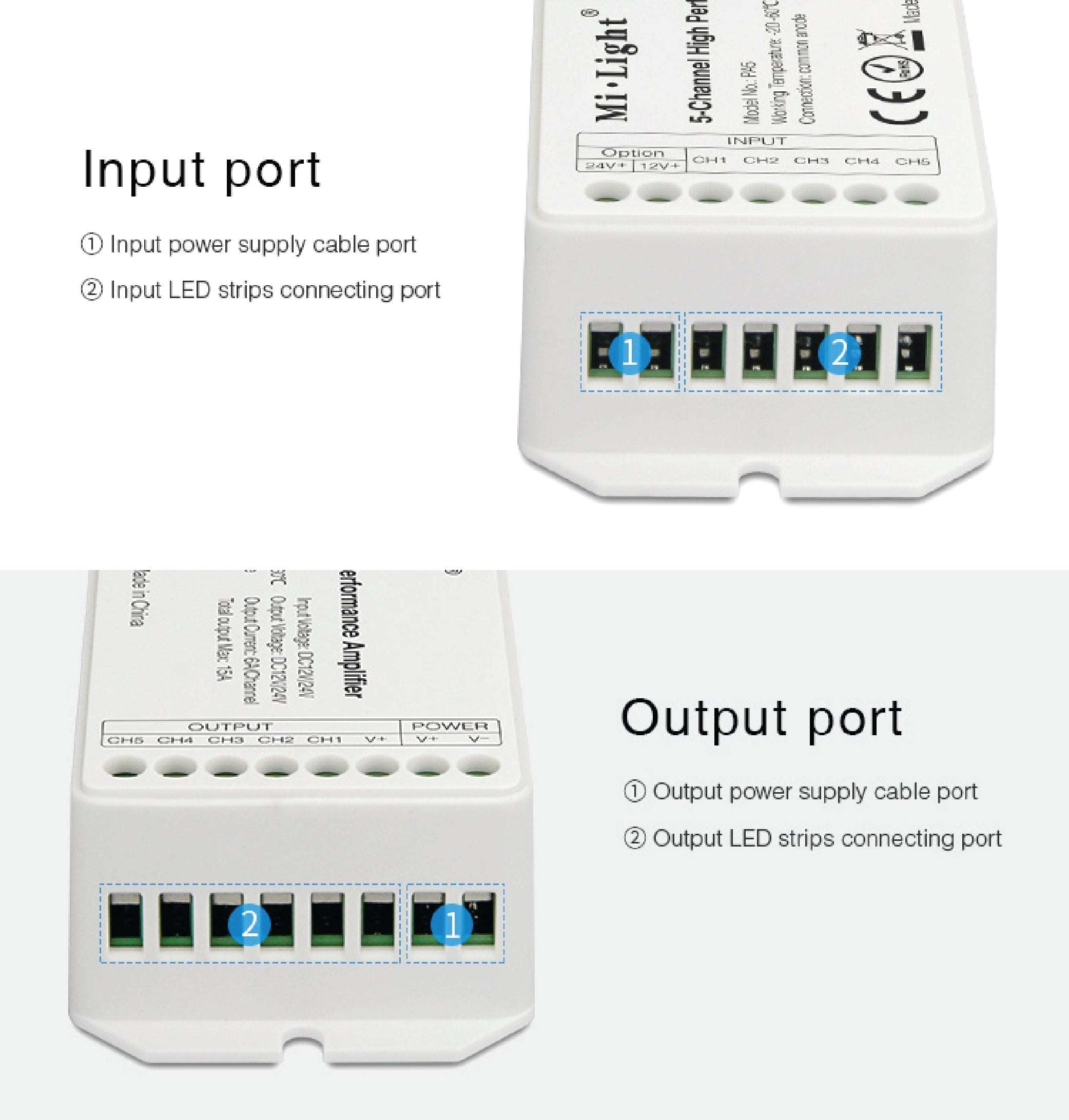 LED Controller 5-Channel Signal Amplifier