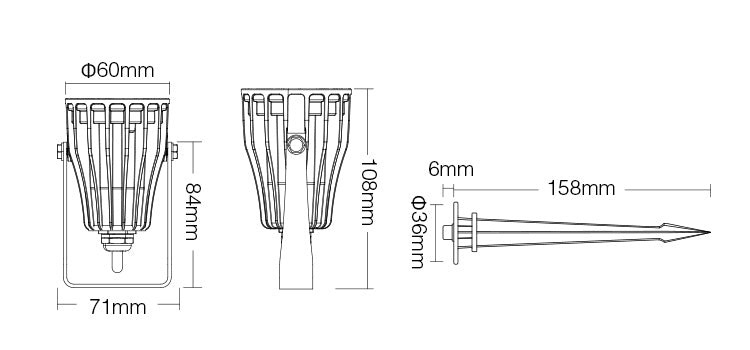 LED Garden Light RGB+CCT 6W