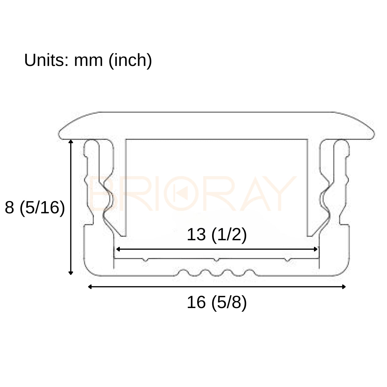 LED Aluminium Profile LumiTrack Flange 2M Kit